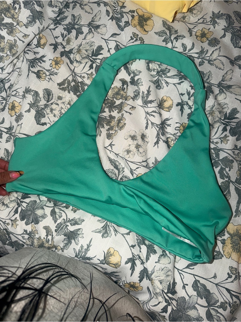 Women’s Teal Halter sports bra -  ay o